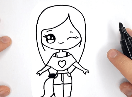 Girl:O9aveqjnvau= Drawing Cute